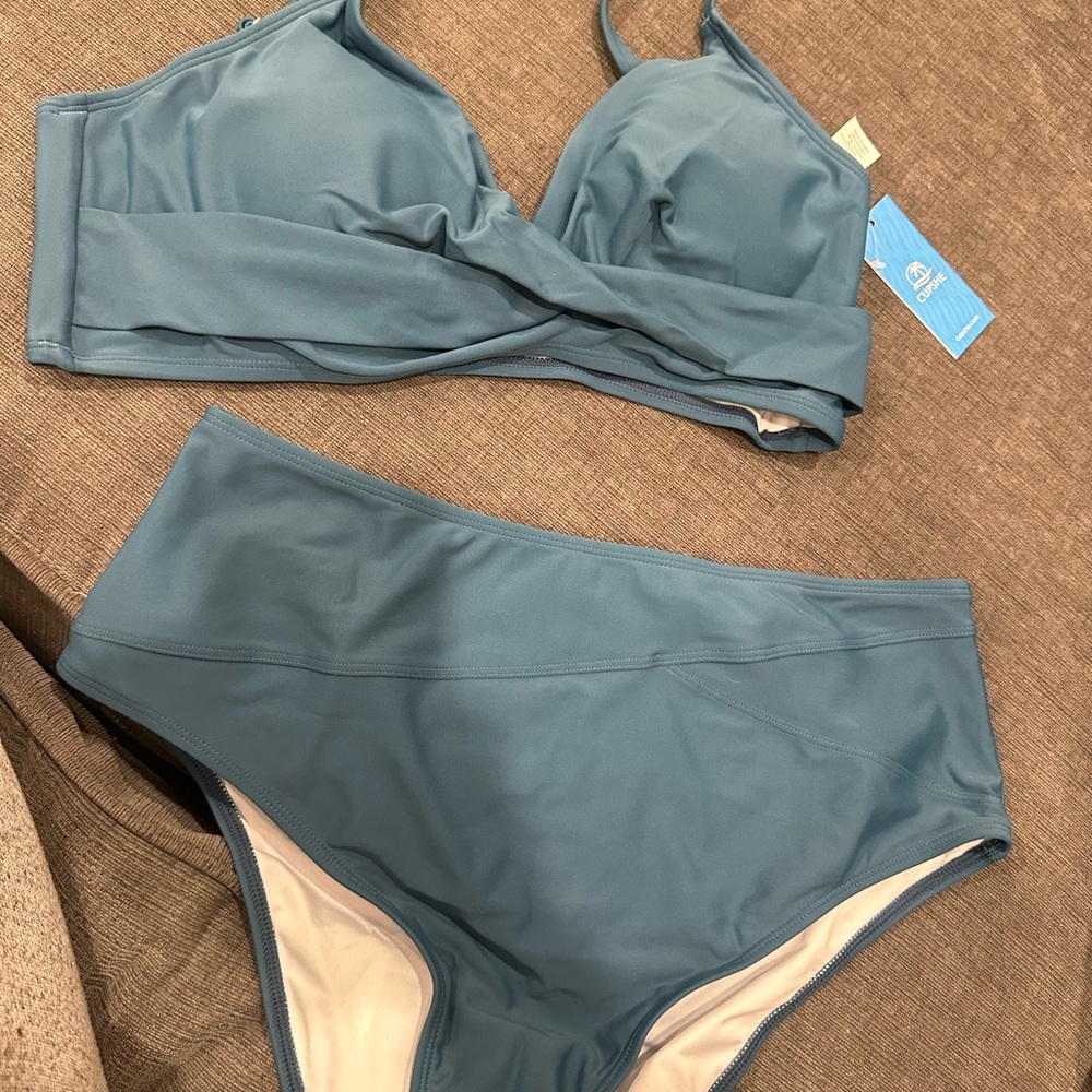 Cupshe Blue Bikini Set